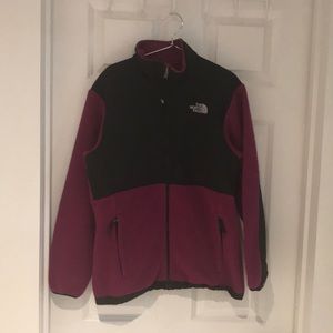 The North Face Fleece full zip Girls Jacket size XL